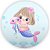 Painel Redondo - Sereia - Sublimado 3D - Imagem 1