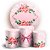 KIT Redondo e Trio - Floral com Renda.jpg - Sublimado 3D - Imagem 1