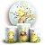KIT Redondo e Trio - Abelhinha Cute - Sublimado 3D - Imagem 1