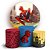 KIT Redondo e Trio - Homem aranha - Sublimado 3D - Imagem 1