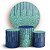 KIT Redondo e Trio - Glitter - Sublimado 3D - Imagem 1