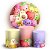 KIT Redondo e Trio - Frutas Cute - Sublimado 3D - Imagem 1