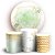 KIT Redondo e Trio - Floral Glitter - Sublimado 3D - Imagem 1