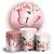KIT Redondo e Trio - Borboleta Rosa - Sublimado 3D - Imagem 1