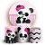 KIT Redondo e Trio - Panda Rosa - Sublimado 3D - Imagem 1