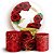 KIT Redondo e Trio - Floral Vermelho - Sublimado 3D - Imagem 1