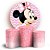 KIT Redondo e Trio - Minnie - Sublimado 3D - Imagem 1