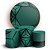 KIT Redondo e Trio - Abstrato Verde - Sublimado 3D - Imagem 1