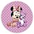 Painel de Mesa - Minnie Baby Rosa - Sublimado 3D - Imagem 1