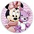 Painel de Mesa - Minnie Baby Rosa - Sublimado 3D - Imagem 1