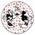 Painel de Mesa - Mickey e Minnie - Sublimado 3D - Imagem 1