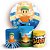 KIT Redondo e Trio - Stumble Guys Azul - Sublimado 3D - Imagem 1