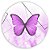Painel Redondo - Borboleta - Sublimado 3D - Imagem 1