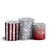 Trio Cilindro - Glitter Vermelho - Sublimado 3D + Elástico - Imagem 1