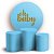KIT Redondo e Trio - Oh Baby Azul Bebe - Sublimado 3D - Imagem 1