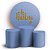 KIT Redondo e Trio - Oh Baby Azul - Sublimado 3D - Imagem 1