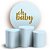 KIT Redondo e Trio - Oh Baby Azul Claro - Sublimado 3D - Imagem 1