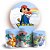 KIT Redondo e Trio - Pokemon - Sublimado 3D - Imagem 1