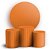 KIT Redondo e Trio - Bohos Laranja - Sublimado 3D - Imagem 1