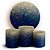 KIT Redondo e Trio - Glitter Azul - Sublimado 3D - Imagem 1