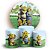 KIT Redondo e Trio - Shrek - Sublimado 3D - Imagem 1