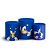 Trio Cilindro - Sonic - Sublimado 3D + Elástico - Imagem 1