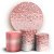 KIT Redondo e Trio - Glitter Rosé - Sublimado 3D - Imagem 1