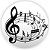 Painel Redondo - Musica - Sublimado 3D - Imagem 1