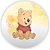 Painel Redondo - Ursinho Pooh - Sublimado 3D - Imagem 1