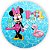 Painel Redondo - Minnie Pool Party - Sublimado 3D - Imagem 1
