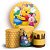 KIT Redondo e Trio -  Ursinho Pooh - Sublimado 3D - Imagem 1
