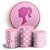 KIT Redondo e Trio - Barbie - Sublimado 3D - Imagem 1