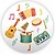 Painel Redondo - Musica - Sublimado 3D - Imagem 1