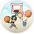 Painel Redondo - Looney Tunes Basquete - Sublimado 3D - Imagem 1