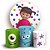 KIT Redondo e Trio - Boo Monstros SA - Sublimado 3D - Imagem 1
