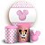 KIT Redondo e Trio - Minnie Rosa - Sublimado 3D - Imagem 1