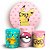 KIT Redondo e Trio - Pokemon - Sublimado 3D - Imagem 1