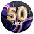 Painel Redondo - 50 Anos Idade - Sublimado 3D - Imagem 1
