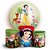 KIT Redondo e Trio - Branca de Neve - Sublimado 3D - Imagem 1