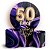 KIT Redondo e Trio - 50 Anos Idade - Sublimado 3D - Imagem 1