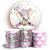 KIT Redondo e Trio - Elefantinho Rosa - Sublimado 3D - Imagem 1