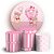 KIT Redondo e Trio - Ursinha Balao Rosa - Sublimado 3D - Imagem 1