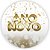 Painel Redondo - Ano Novo Natal - Sublimado 3D - Imagem 1
