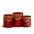 Trio Cilindro - Realeza Vermelho - Sublimado 3D + Elástico - Imagem 1