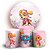 KIT Redondo e Trio - Patrulha Canina Rosa - Sublimado 3D - Imagem 1