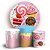 KIT Redondo e Trio - Doces - Sublimado 3D - Imagem 1