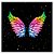 Painel Retangular - Asas Glitter - Sublimado 3D - Imagem 1