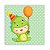 Painel Quadrado - Dinossauro Cute - Sublimado 3D - Imagem 1