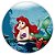 Painel de Mesa - Ariel Pequena Sereia - Sublimado 3D - Imagem 1