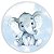Painel de Mesa - Elefante Azul - Sublimado 3D - Imagem 1